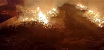 محافظ الغربية يتابع جهود التعامل مع حريق بشونة كتان