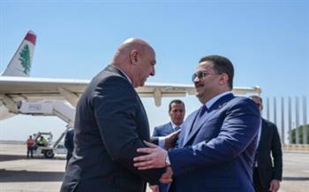 رئيس الوزراء العراقي يستقبل الرئيس اللبناني في بغداد