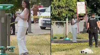 فيديو.. رفض حبيبها مقابلتها فأطلقت النار على نفسها في الشارع