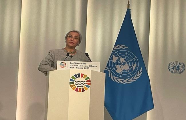 وزيرة البيئة تلقي كلمة مصر فى الجلسة العامة لمؤتمر الأمم المتحدة الثالث للمحيطات UNOC3