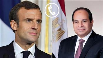 الرئيس السيسي ونظيره الفرنسي يناقشان القضية الفلسطينية ومؤتمر حل الدولتين