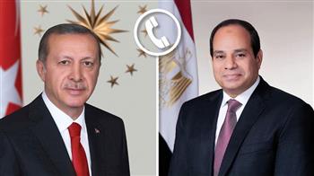 الرئيس السيسي وأردوغان يتفقان على حل شامل للقضية الفلسطينية وضرورة وقف إطلاق النار في غزة