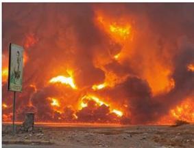 وزارة النفط الإيرانية: إخماد حريق في أعقاب ضربة إسرائيلية على حقل بارس الجنوبي