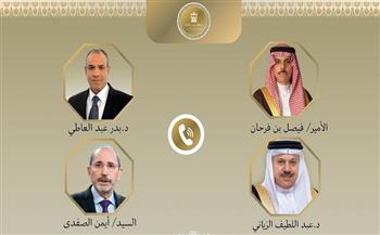 وزير الخارجية يستعرض مع نظرائه السعودي والأردني والبحريني تداعيات الهجمات العسكرية بين إسرائيل وإيران 