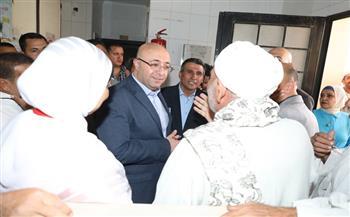 محافظ بني سويف يتفقد الوحدة الصحية بقرية كوم أبو خلاد والخدمات المقدمة للمواطنين