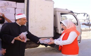 دمياط: توزيع 2 طن لحوم صكوك أضاحي على الأسر الأولى بالرعاية