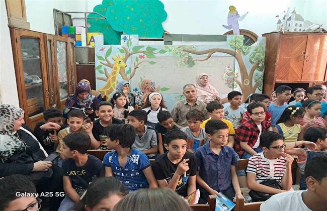 إقبال كبير من الأطفال على الأنشطة الصيفية بقصر ثقافة الطفل بطنطا 