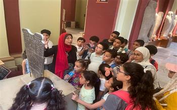 أتوبيس الفن الجميل ينظم جولة ثقافية لأطفال مكتبة حلوان بالمتحف المصري