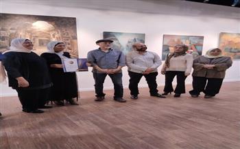 تكريم الفنانين التشكيليين في معرض "ملتقى مراسم بني حسن للرسم والتصوير" بالهناجر بالأوبرا 