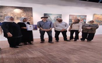 تكريم الفنانين التشكيليين في معرض "ملتقى مراسم بني حسن للرسم والتصوير" بالهناجر بالأوبرا 