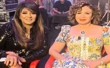 إلهام شاهين تحتفل بعيد ميلاد هالة صدقي 
