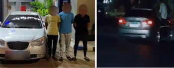 ضبط شخص قام بالاستعراض بسيارته وسمح لأشخاص بالجلوس على نوافذها بالشرقية