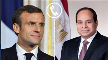 الرئيس السيسي يشيد خلال اتصال هاتفي مع ماكرون بالموقف الفرنسي الداعم للحقوق المشروعة للشعب الفلسطيني 