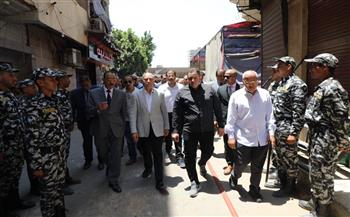 محافظ القاهرة يوجه بتقديم الرعاية لسكان العقارين المنهارين بحدائق القبة