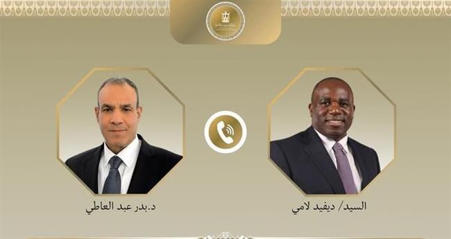 وزير الخارجية يبحث هاتفيا مع نظيره البريطاني سبل وقف التصعيد العسكري بين إسرائيل وإيران