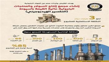 3 مليارات دولار لتعزيز الاكتفاء الذاتي.. مصر تنشئ أكبر مجمع لتكرير البترول في الصعيد| انفوجراف