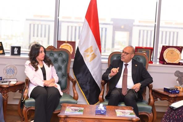 وزير العمل ووفد "ابدأ" يبحثان ما تم إنجازه في تطوير 5 مراكز تدريب مهني بالمحافظات