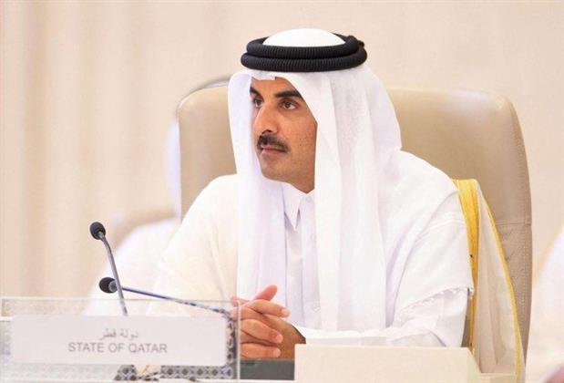 أمير قطر يشكر الرئيس الأمريكي على مواقفه الداعمة والمتضامنة مع بلاده