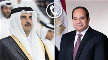 الرئيس السيسي يعرب لأمير قطر هاتفيًا عن رفض مصر لأي انتهاك يمس بسيادة الدولة الشقيقة