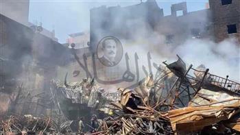 إصابة 15 شخصًا باختناق إثر حريق مخزن بويات ودهانات في البراجيل