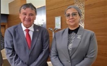 أمل عمار تلتقي وزير التنمية البرازيلي لبحث التعاون في قضايا تمكين المرأة