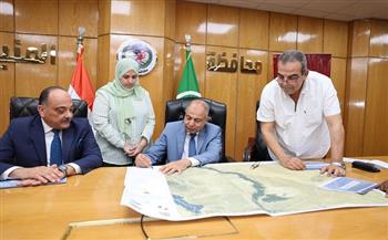 محافظ المنيا يعتمد الحدود الإدارية النهائية بين المحافظة والمحافظات المجاورة