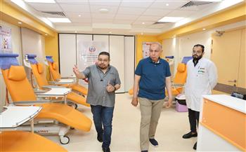 محافظ المنيا يعطى إشارة البدء للحملة الكبرى للتبرع بالدم