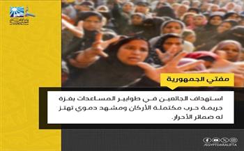 مفتي الجمهورية: استهداف الجائعين في طوابير المساعدات بغزة جريمة حرب