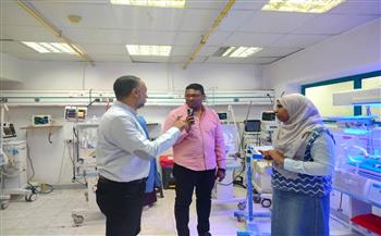 وكيل صحة البحر الأحمر يتفقد الخدمات الطبية بمستشفى الغردقة العام