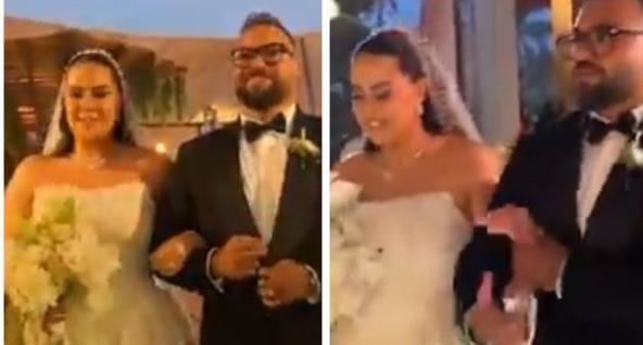 الصور الأولى من حفل زفاف ابنة الإعلامية مفيدة شيحة   