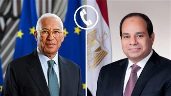 الرئيس السيسي يبحث هاتفيًا مع رئيس المجلس الأوروبي تطورات غزة وسبل التنسيق المشترك