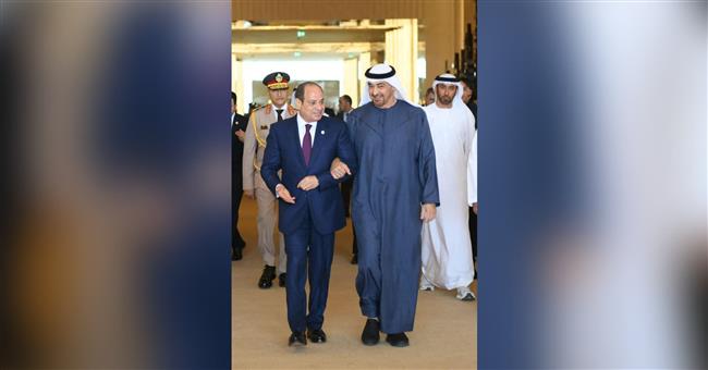  الرئيس السيسي والشيخ محمد بن زايد يؤكدان على ضرورة إدخال المساعدات الإنسانية لقطاع غزة بدون عراقيل