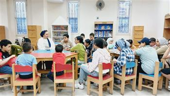 أنشطة ثقافية وتوعوية بمكتبة البحر الأعظم بالجيزة.. صور