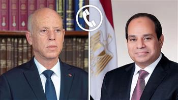 الرئيس السيسي يتلقى هاتفيا التهنئة من الرئيس قيس سعيد رئيس تونس بمناسبة عيد الأضحى المبارك