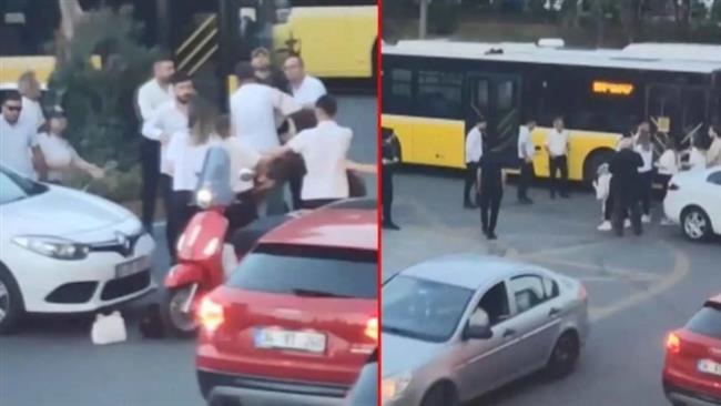 مشادة نسائية تتحول إلى اشتباك في الشارع بسبب أولوية المرور| فيديو 