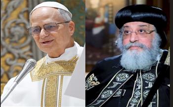 البابا تواضروس يجرى اتصالا هاتفيا مع بابا الفاتيكان لتهنئته بالمسؤولية الجديدة