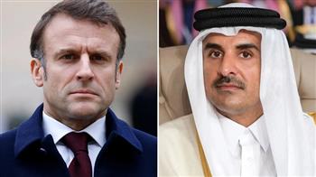 أمير قطر والرئيس الفرنسي يبحثان هاتفيا تطورات الأوضاع في غزة
