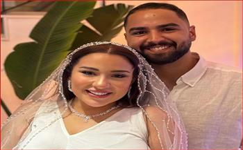 أحمد عزمي يوجه رسالة مؤثرة لأسما شريف منير بعد الزفاف 