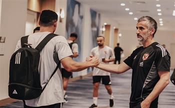  الأهلي يخوض مرانًا خفيفًا في فندق الإقامة