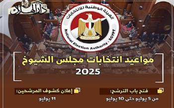 مواعيد انتخابات مجلس الشيوخ 2025| إنفوجراف 