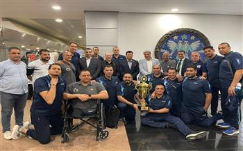 صبحي يستقبل أبطال منتخب الكرة الطائرة البارالمبي بعد التتويج بلقب إفريقيا