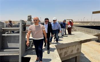 بدء التشغيل التجريبي لمحطة معالجة الصرف الصحي بطريق العين السخنة بطاقة 80 ألف متر مكعب
