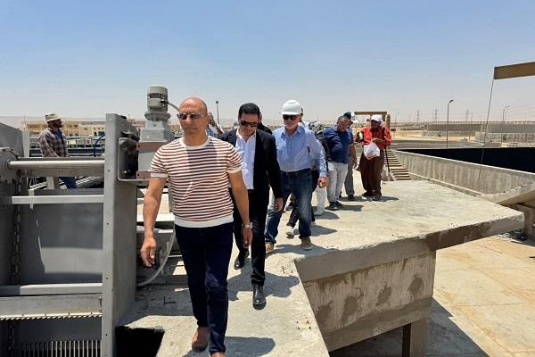 بدء التشغيل التجريبي لمحطة معالجة الصرف الصحي بطريق العين السخنة بطاقة 80 ألف متر مكعب