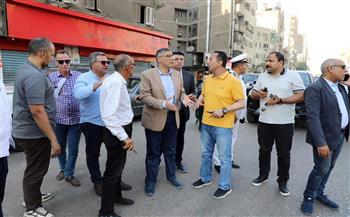 محافظ الجيزة يتفقد جهود حملات النظافة ورفع الإشغالات بشارع فيصل وكعابيش 