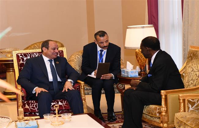 الرئيس السيسي ييبحث مع رئيس غينيا الاستوائية سبل تعزيز العلاقات في مختلف المجالات