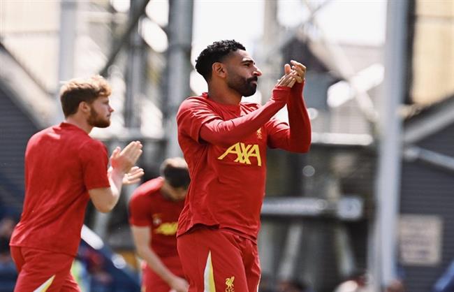 محمد صلاح يرتدي شارة قيادة ليفربول أمام بريستون في الودية الأولى لـ الريدز