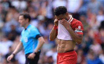 محمد صلاح يدخل في حالة بكاء خلال وداعية ديوجو جوتا أمام بريستون