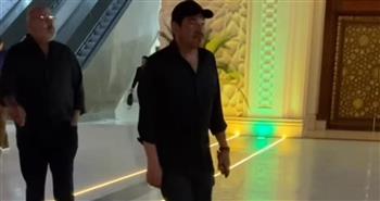 باسم سمرة ومحمود ياسين التهامي في عزاء المخرج سامح عبدالعزيز 