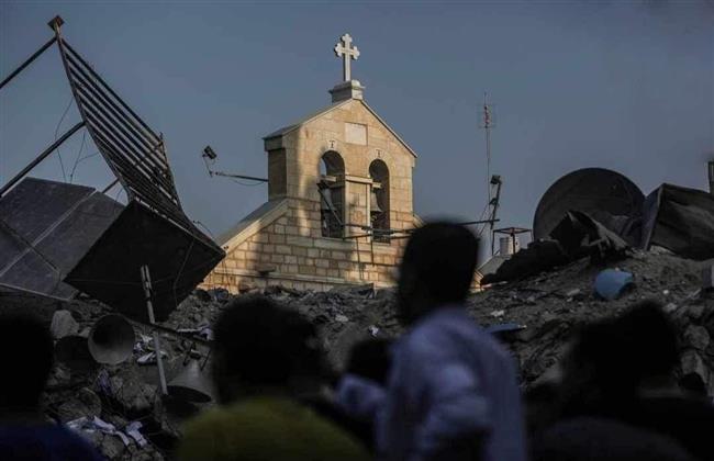 إصابات في قصف مسيرة إسرائيلية كنيسة دير اللاتين في غزة