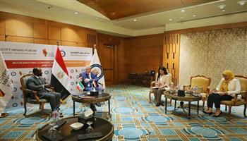 جلسة مباحثات بين وزير البترول ونظيره الغيني على هامش منتدى مصر للتعدين